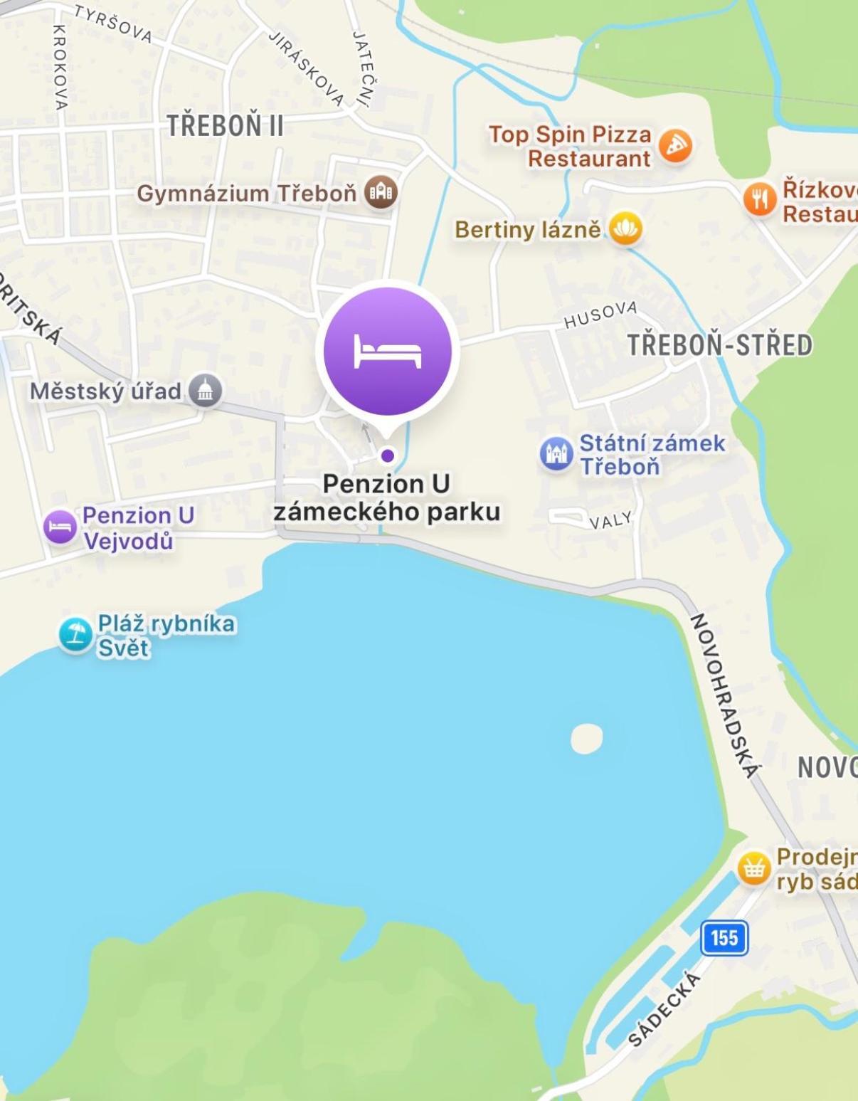 Penzion U Zameckeho Parku Třeboň 外观 照片